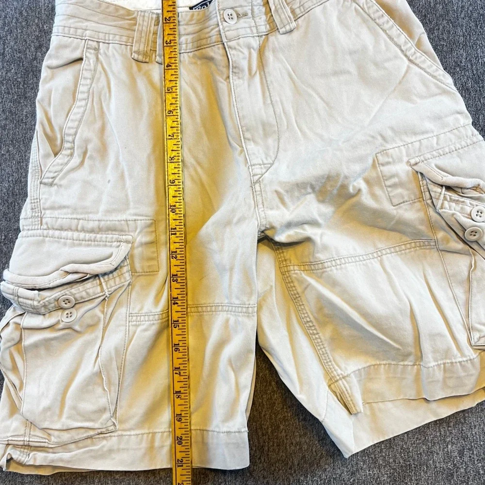 Polo Ralph Lauren Mens Cargo Shorts Beige Casual Outdoor Cotton Size 30‎